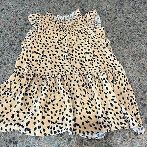Leopard print blouse XL